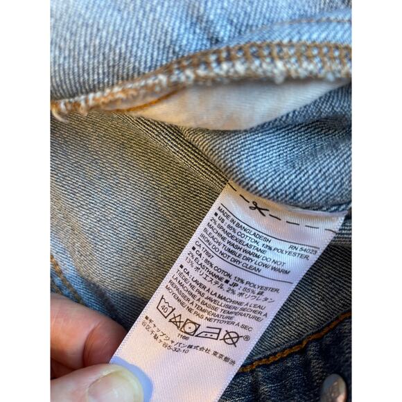 Banana Republic Medium Wash Y2K Boho Style Button Up Denim Jack Small - Picture 8 of 10